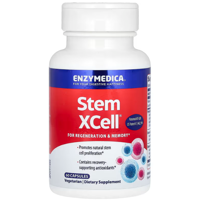 Ферменти для мозку, Stem XCell, Enzymedica, 60 капсул, фото 1