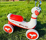 Дитячий біговел велобіг для дівчинки від 1.5 року 4х колісний з підсвічуванням та мелодіями УКРАЇНСЬКОЮ ОЗВУЧКОЮ, фото 7