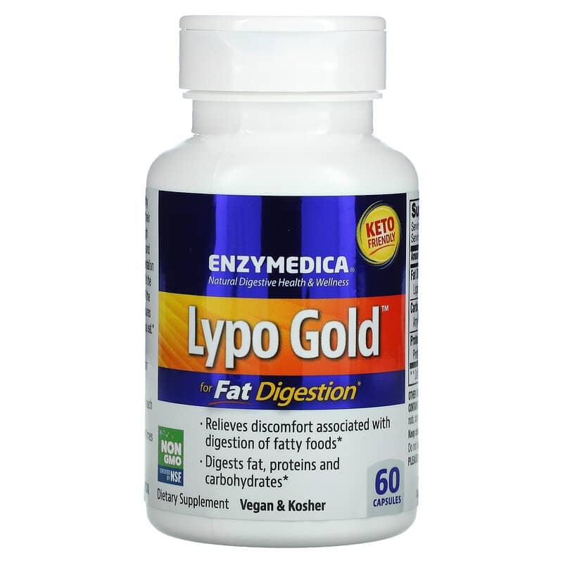 Ферменти для переварювання жирів, Lypo Gold, Enzymedica, 60 капсул, фото 1