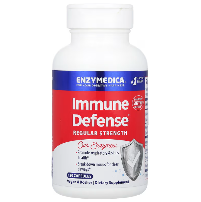 Ферменти, Enzyme Defense, Enzymedica, ViraStop, протеолітичні, 120 капсул