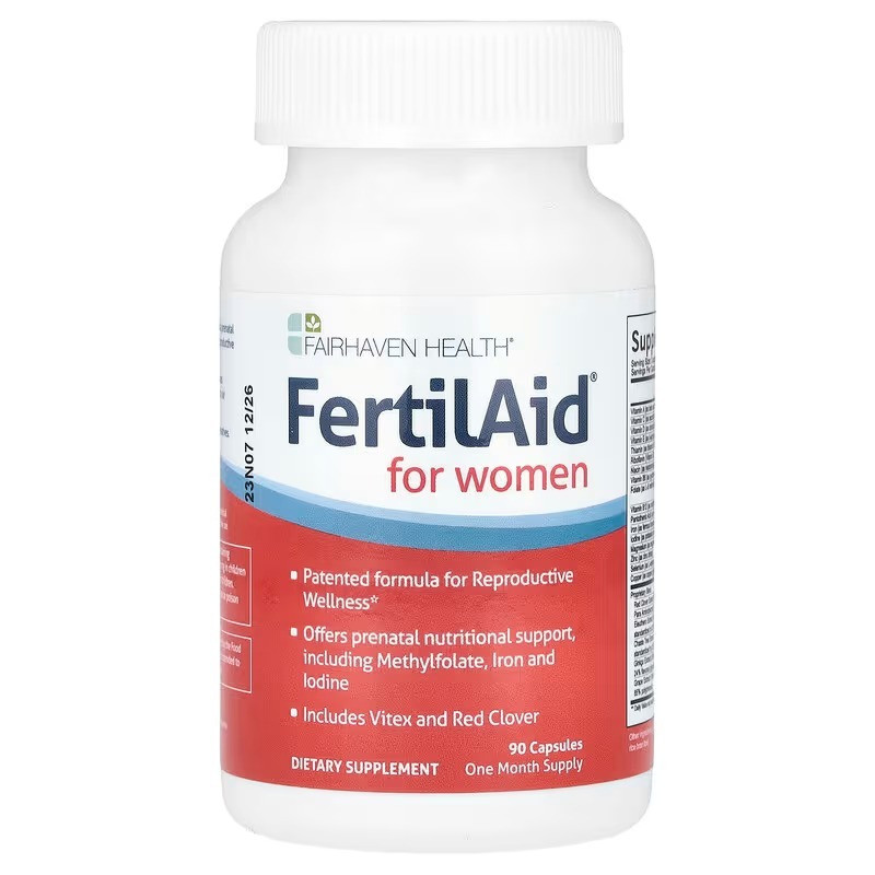 Вітаміни для зачаття, FertilAid for Women, Fairhaven Health, для жінок, 90 капсул, фото 1