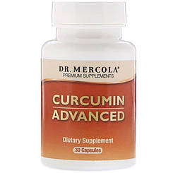 Куркумін, Curcumin Advanced, Dr. Mercola, 500 мг, 30 капсул