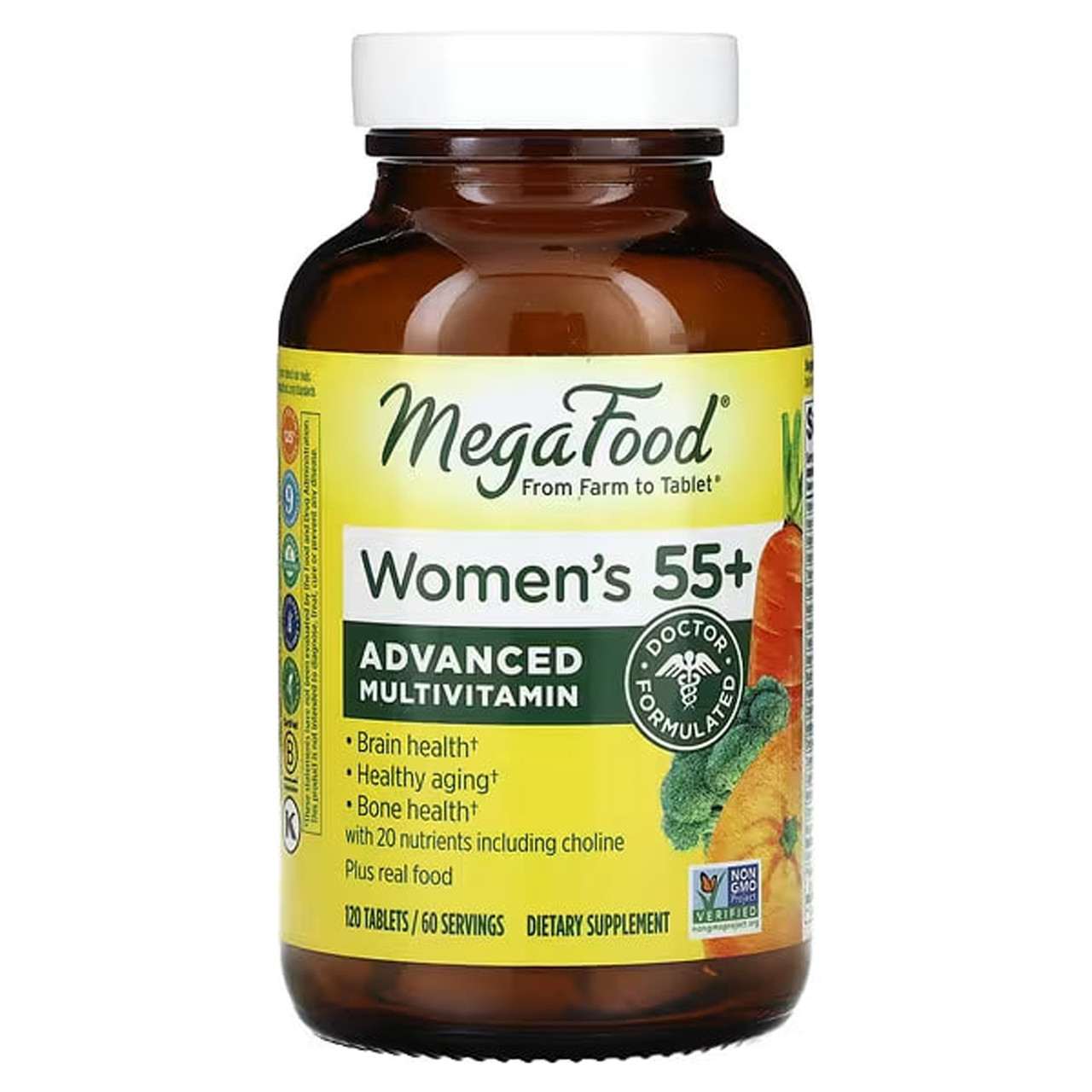 Мультивітаміни для жінок 55+, Multi for Women, MegaFood, 120 таблеток, фото 1