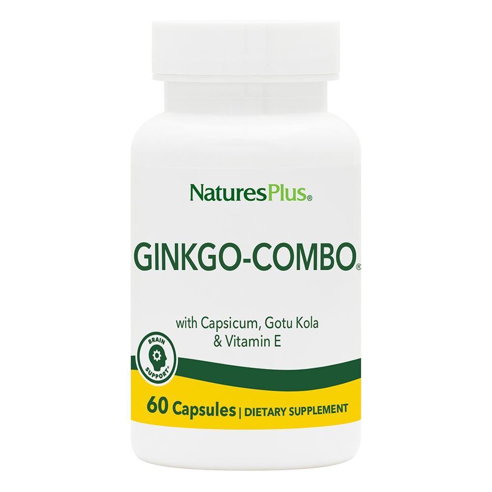 Гінкго Білоба комбо, Ginkgo-Combo, Nature's Plus, 60 капсул, фото 1