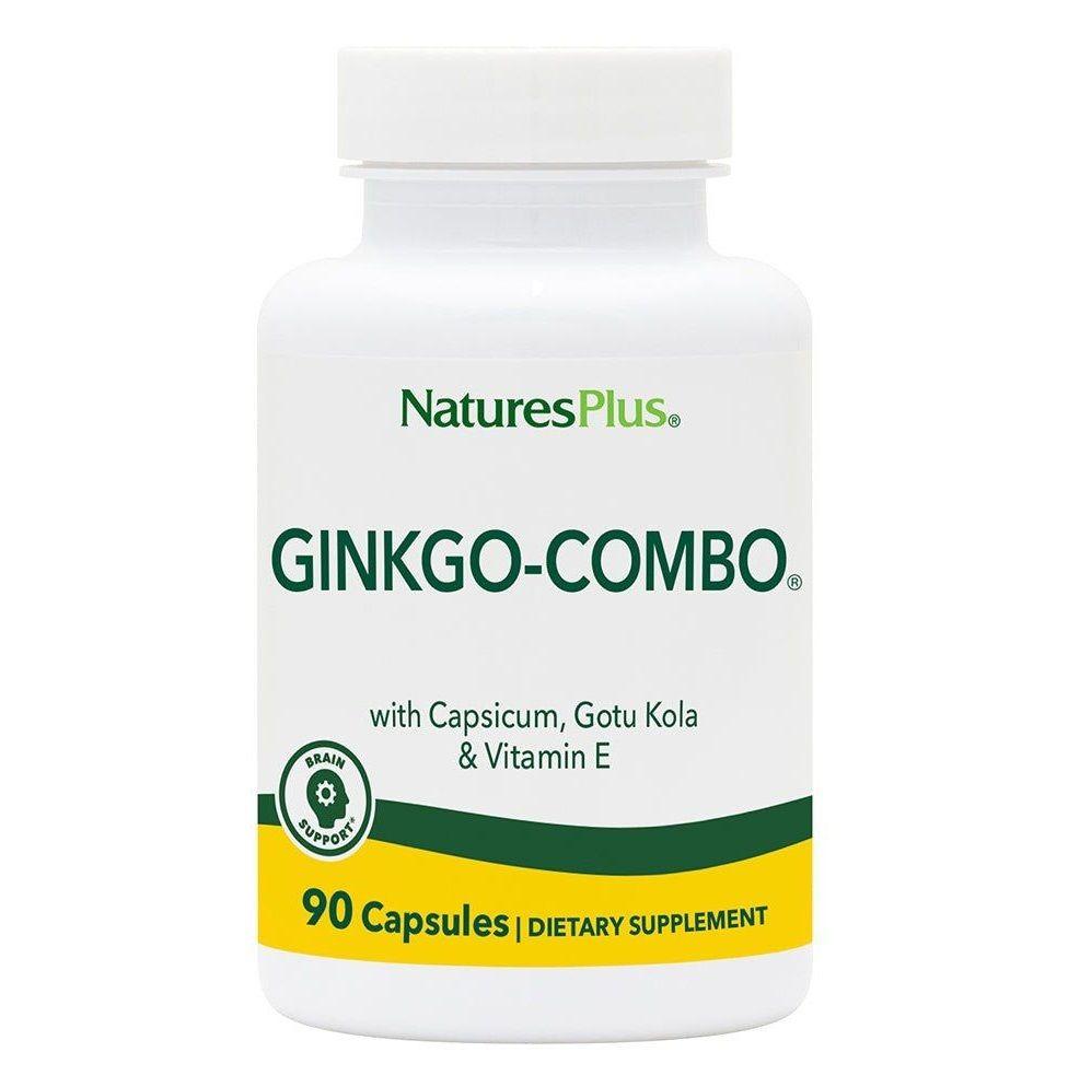 Гінкго білоба комбо, Ginkgo-Combo, Nature's Plus, 90 капсул, фото 1