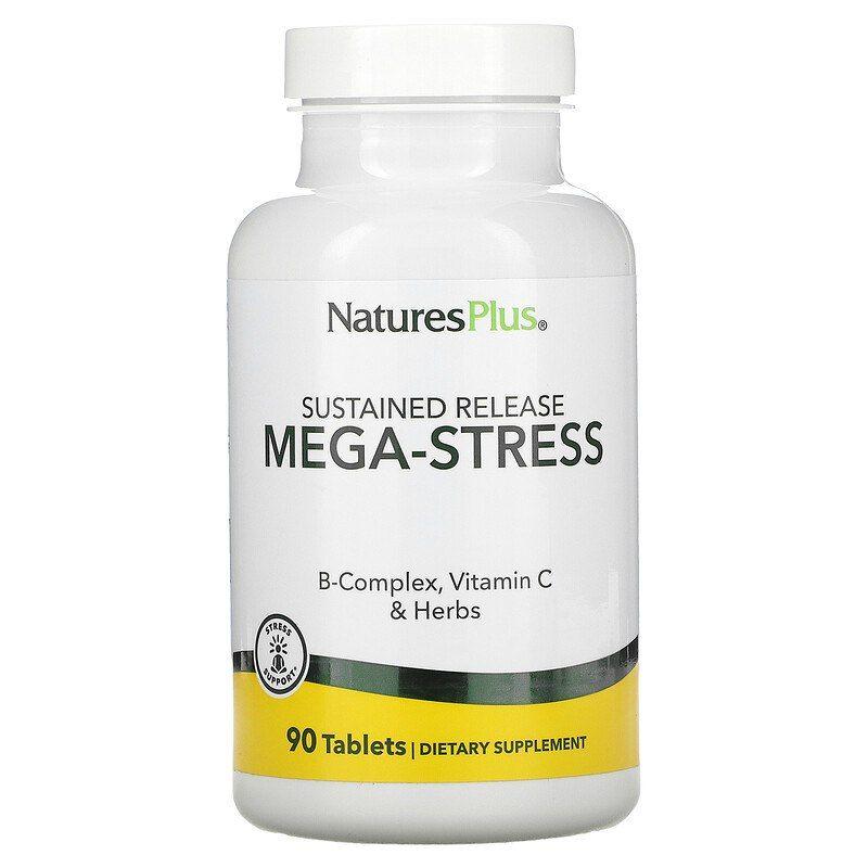 Мега-Стрес, комплекс, Mega-Stress, Nature's Plus, 90 таблеток, фото 1