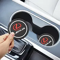 Силіконовий килимок в підстаканник Lexus 2 шт
