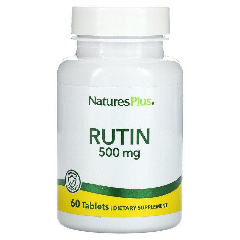 Рутин, Rutin, Nature's Plus, 500 мг, 60 таблеток, фото 1