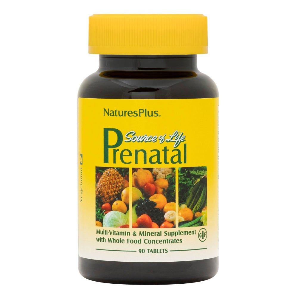 Мультивітаміни для вагітних, Source of Life Prenatal, Nature's Plus, 90 таблеток, фото 1