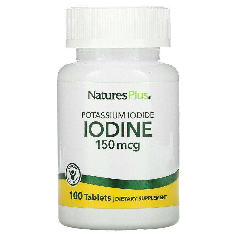 Йод (йодид калію), Potassium Iodide, Nature's Plus, 150 мкг, 100 таблеток, фото 1