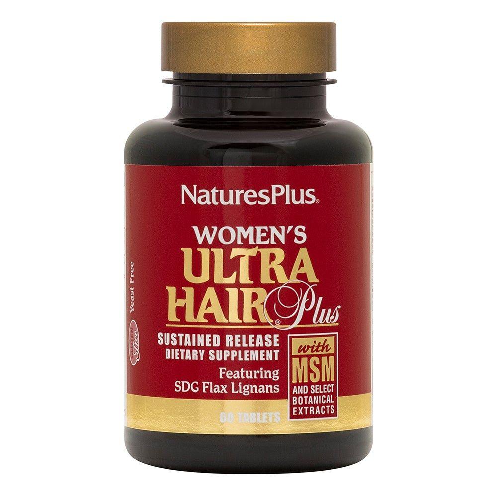 Вітаміни для волосся для жінок, Women's Ultra Hair Plus, Nature's Plus, 60 таблеток із уповільненим вивільненням, фото 1