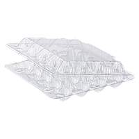 Пластикова упаковка для перепелиних яєць на 18 осередків прозора квадратна 50 шт/уп.