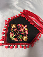 Ладунка кишенька поясна з кутиком "Явірки" модний жіночий аксесуар