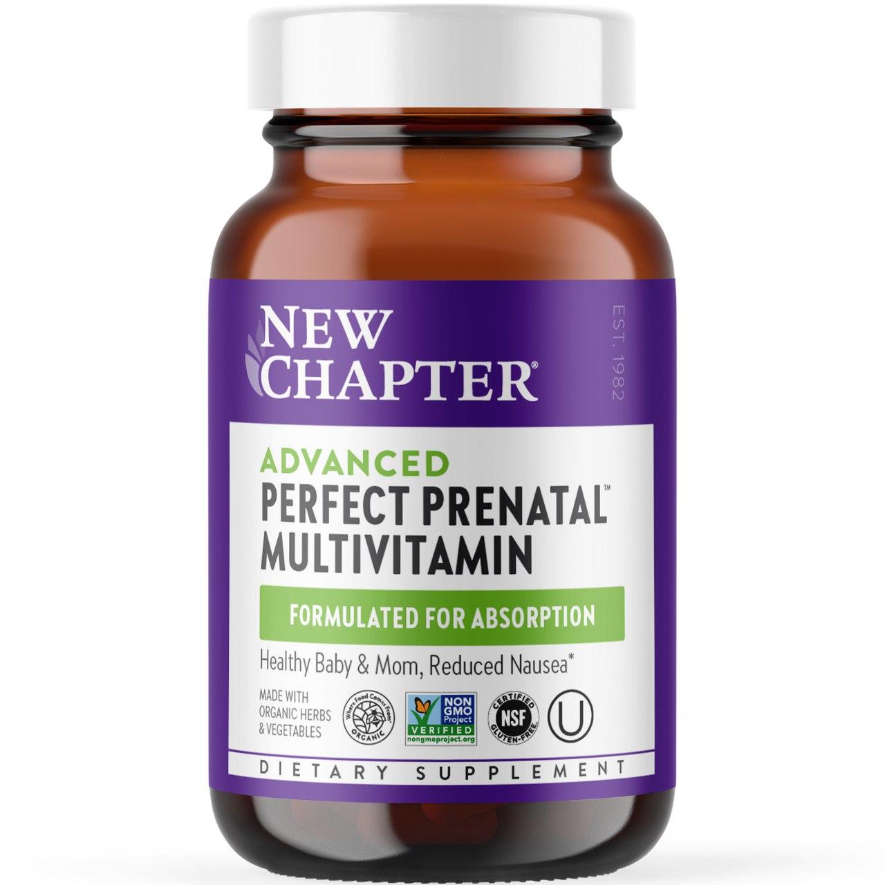 Мультивітаміни для вагітних, Perfect Prenatal Multivitamin, New Chapter, 48 таблеток, фото 1