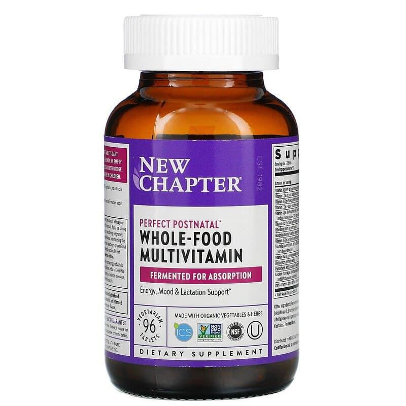 Мультивітамінний комплекс постнатальний, Postnatal MultiVitamin, New Chapter, 96 таблеток, фото 1