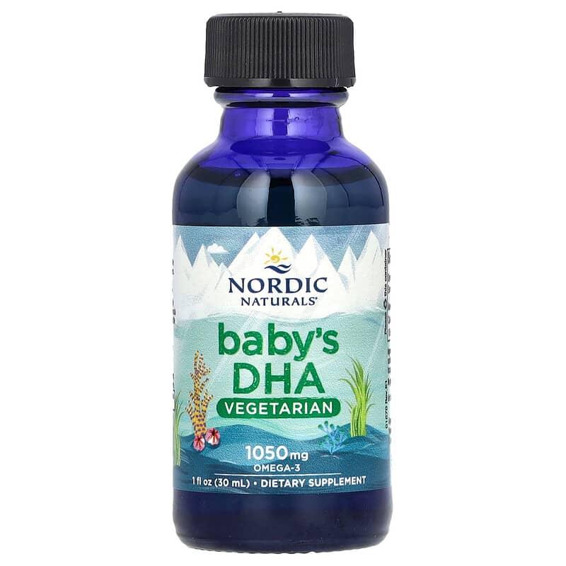 Риб'ячий жир для дітей, Babys DHA, Nordic Naturals, вегетаріанський, 30 мл., фото 1