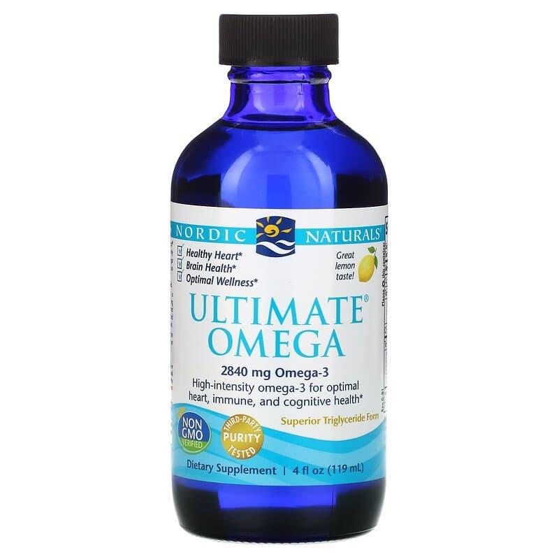 Концентрат риб'ячого жиру (лимон), Ultimate Omega, Nordic Naturals, 119 мл., фото 1