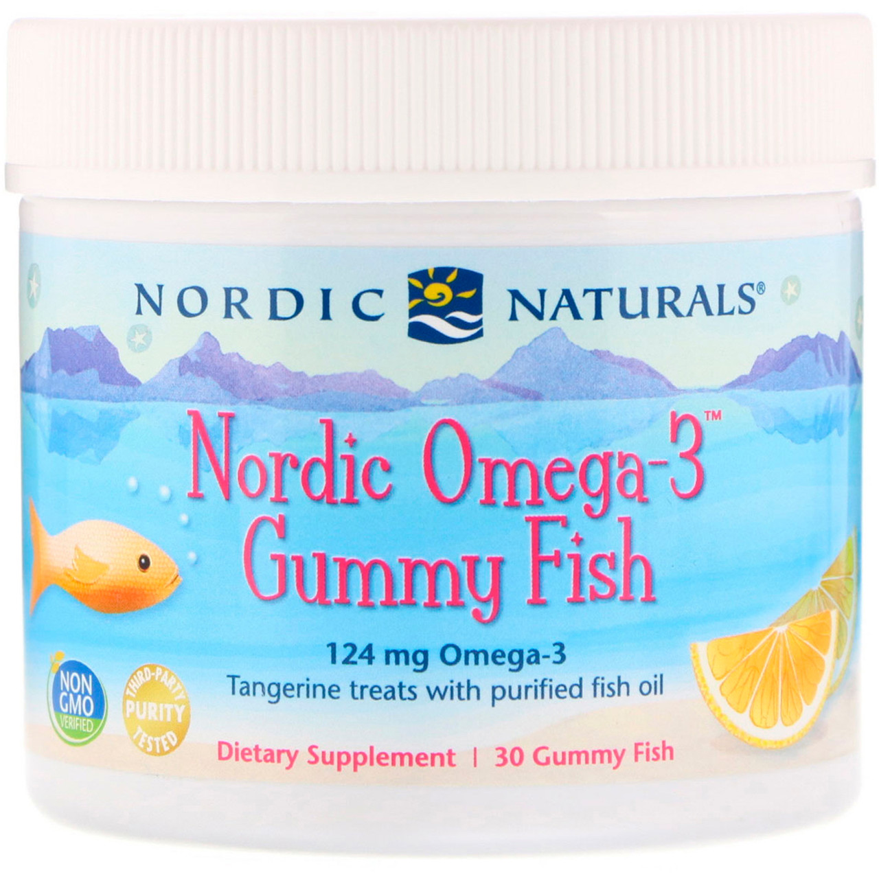 Риб'ячий жир для дітей (мандарин), Omega-3 Gummy Fish, Nordic Naturals, 30 желе, фото 1