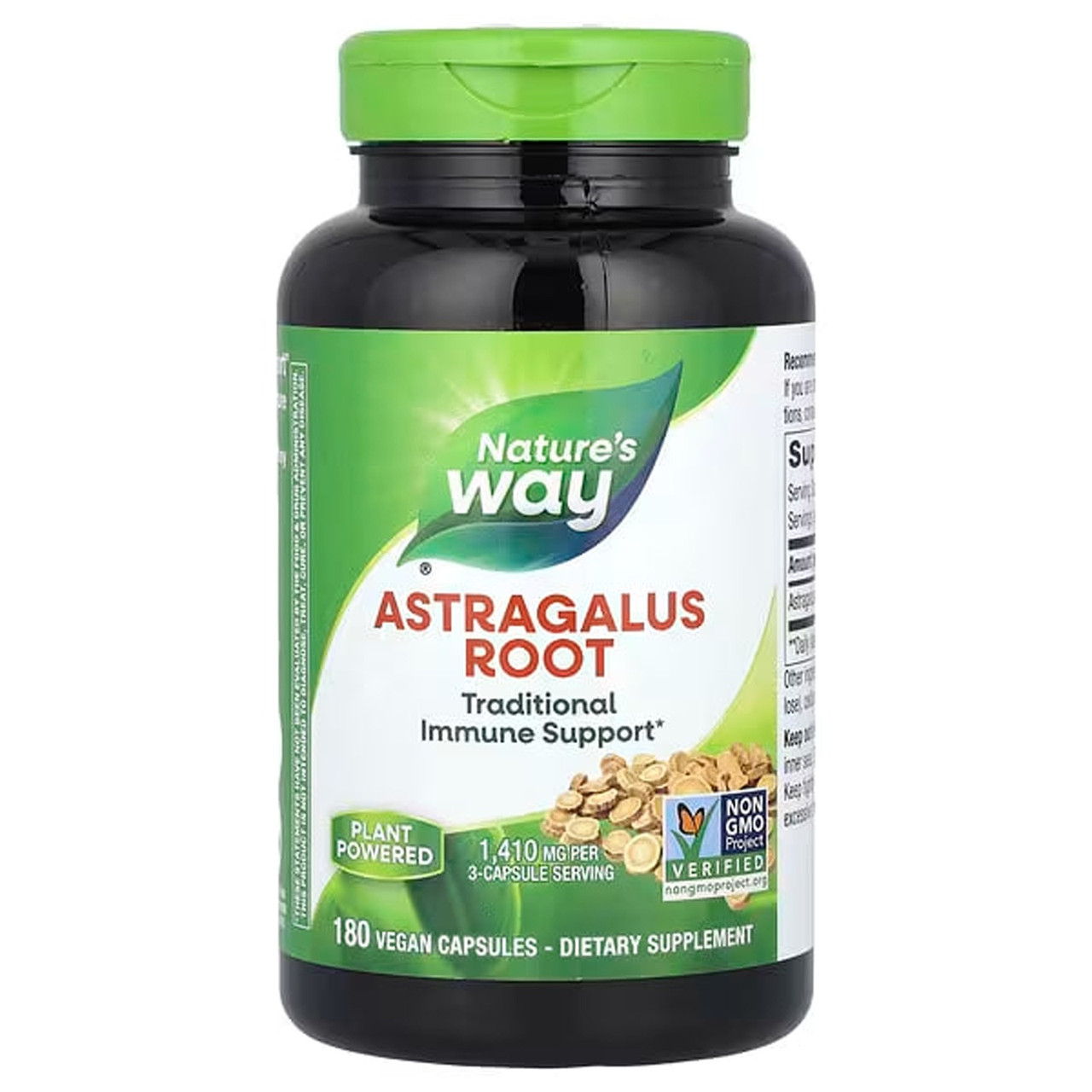 Астрагал, Astragalus, Nature's Way, корінь, 1410 мг, 180 веганських капсул (470 мг в капсулі)