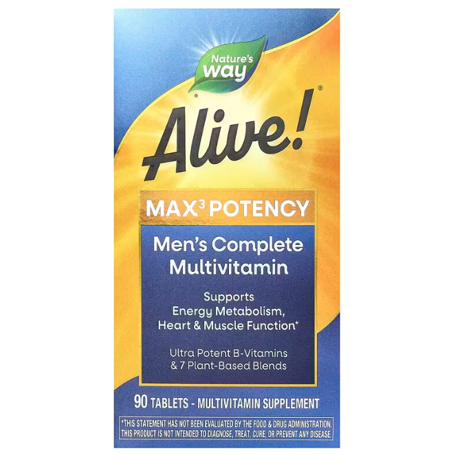 Мультивітаміни для чоловіків, Men's Complete Multivitamin, Nature's Way, 90 таблеток, фото 1