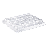 Паковання для курячих яєць 30 комірок верх прозоре (50 шт.)