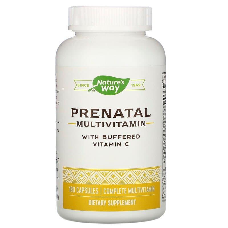 Мультивітаміни для вагітних, Prenatal Multi Vitamin & Mineral, Nature's Way, 180 капсул, фото 1