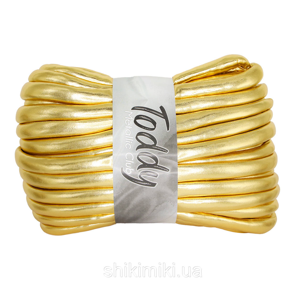 Трикотажний шнур з наповнювачем Toddy Metallic, колір Золотий, фото 1