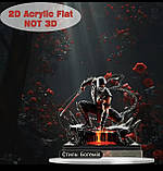 2D акрилова плоска статуя в стилі аніме воїна, 22 см., фото 3