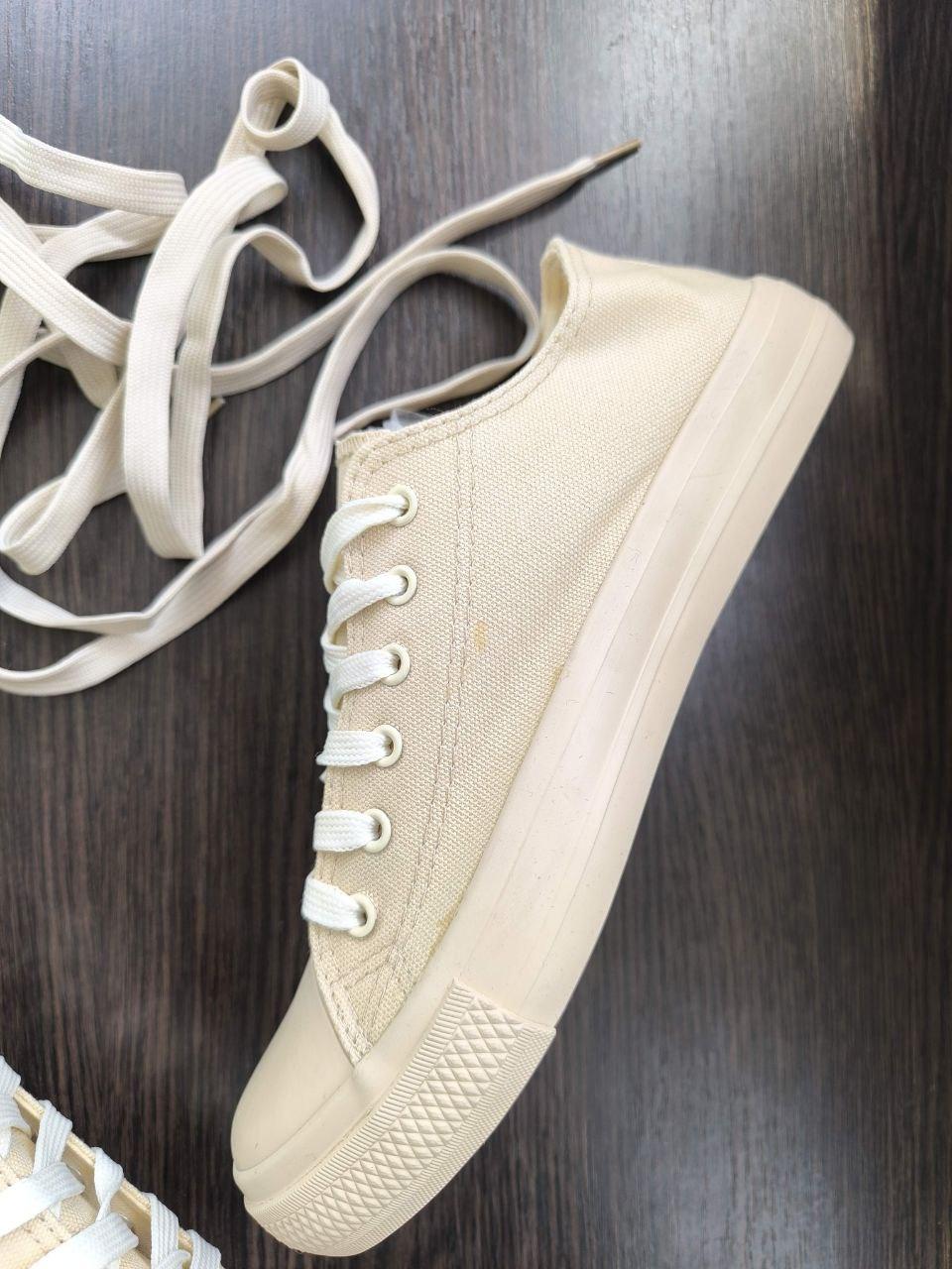 СКИДКА 41 р БІЖОВІ кеди конверси текстиль кросівки унісекс весна літо