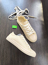 СКИДКА 41 р БІЖОВІ кеди конверси текстиль кросівки унісекс весна літо, фото 3