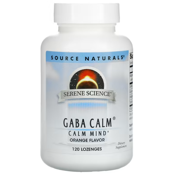 ГАМК спокій, Gaba Calm, Source Naturals, апельсин, 120 таблеток, фото 1