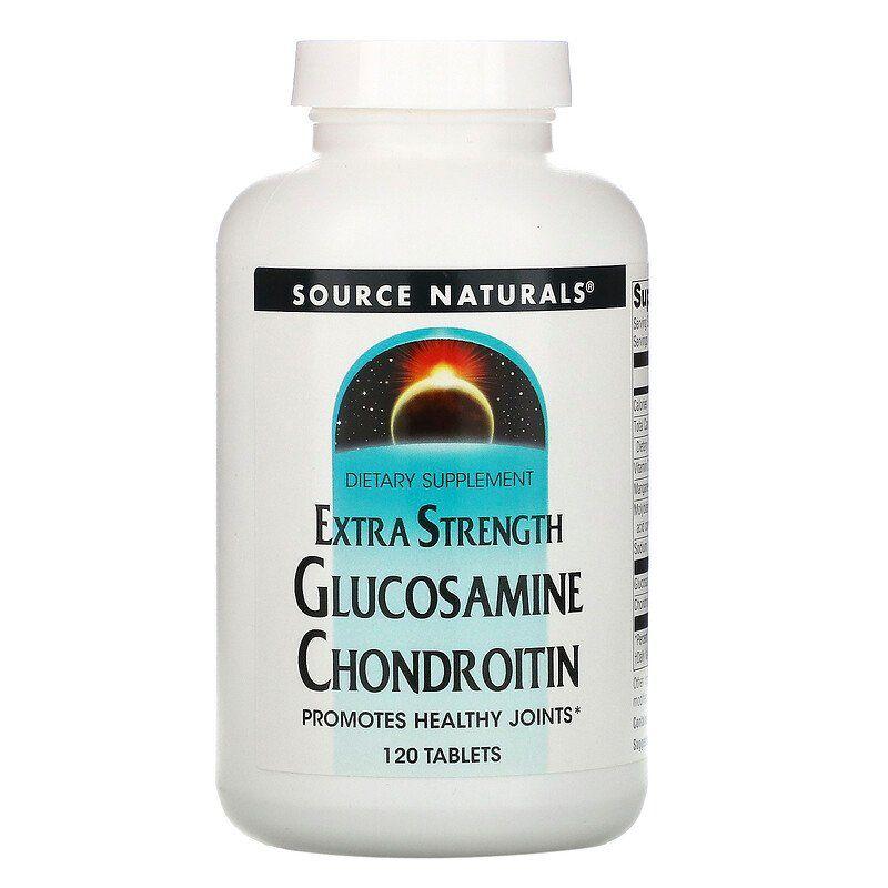 Глюкозамін і хондроїтин, Glucosamine Chondroitin, Source Naturals, 120 таблеток, фото 1