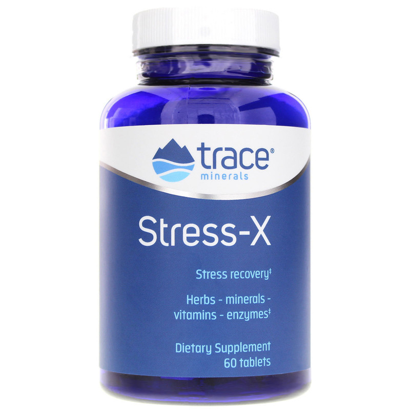Стрес-X, захист від стресу, Stress-X, Trace Minerals Research, 60 таблеток, фото 1
