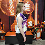 Жіноча біла футболка принт трикотаж, фото 3