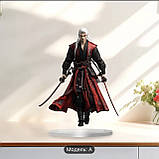 2D акрилова плоска статуя в стилі аніме воїна, 23 см., фото 3