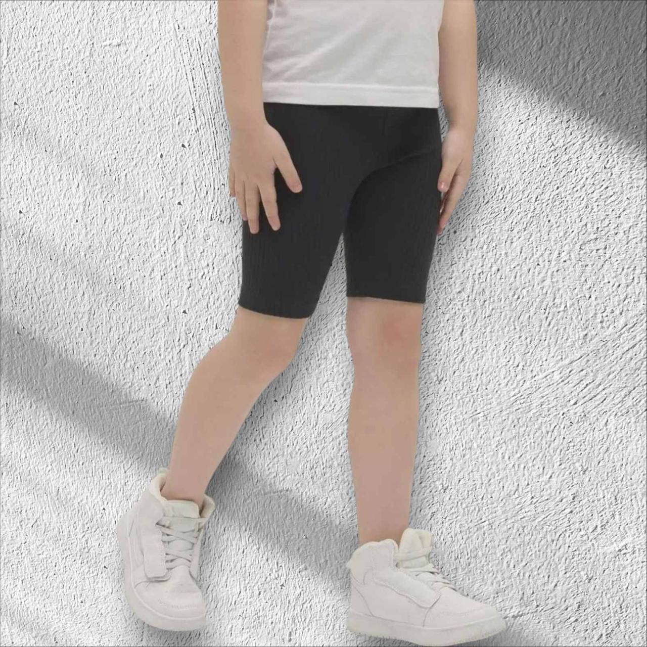 Треси чорні дитячі та підліток, велосипедки дитячі чорні танцювальні 2 3 4 5 7 8 9 10 11 12 13 14 років, фото 1