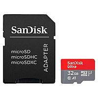 Карта пам'яті microSDHC (UHS-1) SanDisk Ultra 32Gb class 10 A1 (120Mb/s) (adapter SD) Imaging Packaging