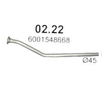 Труба приймальна Logan, Daster 1.5D (штани) POLMOSTROW