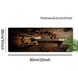 Килимок для миші з дизайном колекційної гітари , розмір 80/30, фото 4