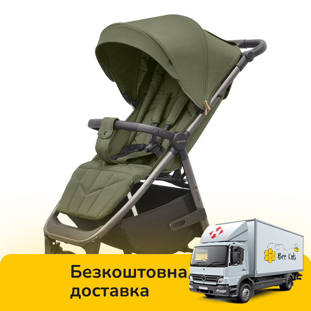 Коляска прогулянкова дитяча CARRELLO Bravo CRL-8512PU Pomelo Green Зелена, фото 1