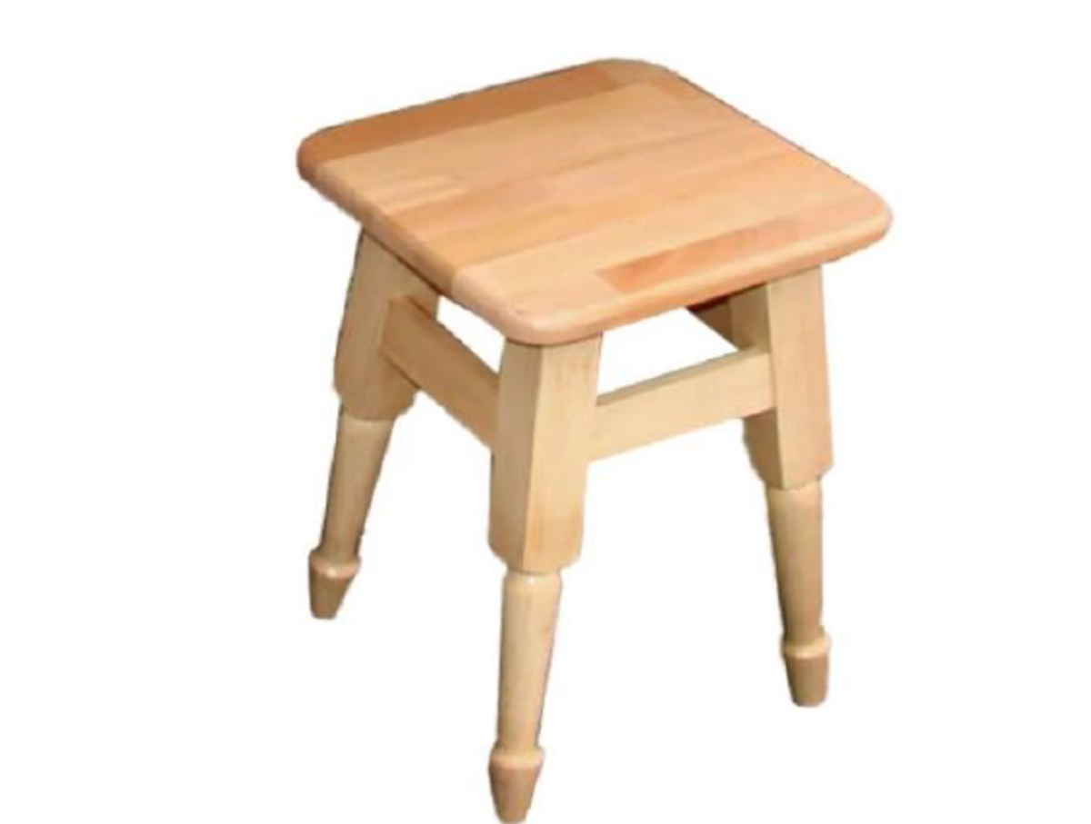 Табурет обідній НОГА ТОЧЕНА, бук натур., фото 1