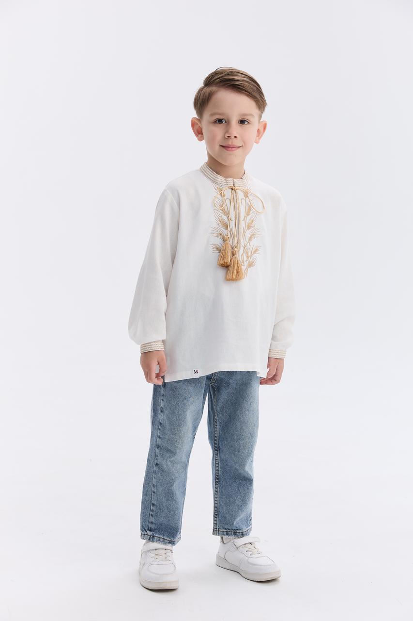 Підліткова вишиванка MEREZHKA "Незламний" молочний 13-16 років
