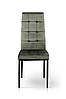 Стілець Айс, чорний/велюр попелястий, фото 2