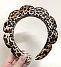 Набір для вмивання (обруч та напульсники) з леопардовим принтом, фото 2