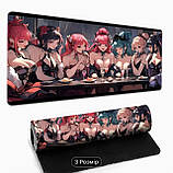 Великий килимок для миші з дизайном аніме-дівчат, розмір 80/40, фото 5