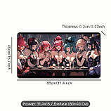 Великий килимок для миші з дизайном аніме-дівчат, розмір 80/40, фото 6