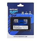 Накопичувач SSD Patriot P210 128GB 2.5" 7mm SATAIII 3D QLC, фото 3