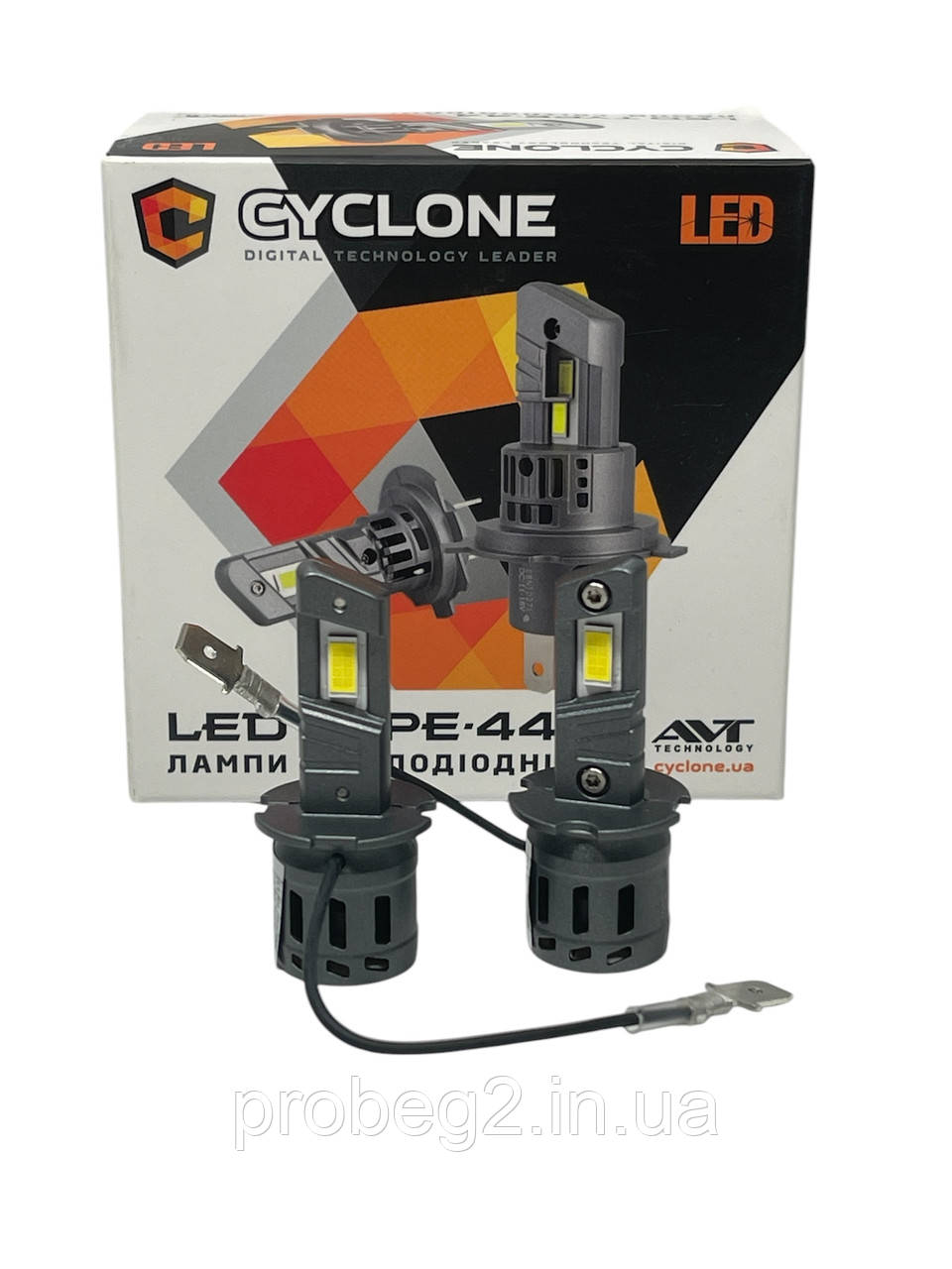 Led-лампи Cyclone type-44 h3 5000 k 6700 lm 12 v 25w комплект
