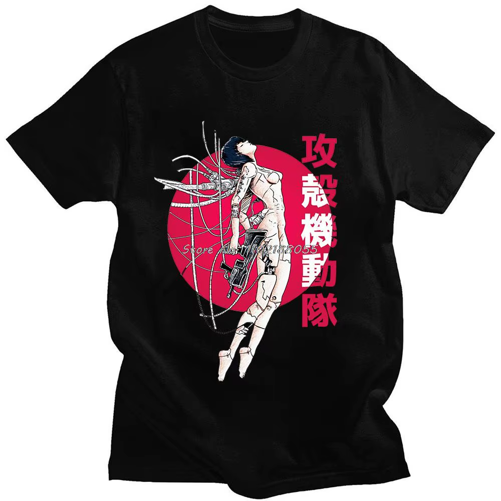 Футболка з принтом аніме Привид у доспехах "Ghost Soldier Ghost In The Shell", фото 1