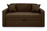 Диван прямий Ельф 130 (стандарт) рогожка коричневий, фото 2